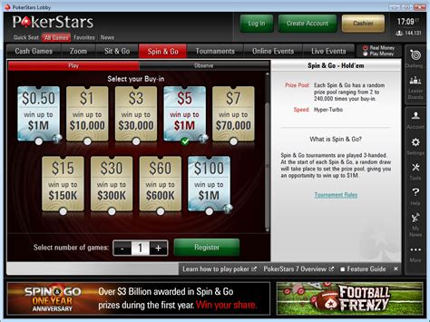 pokerstars buy in bonus/